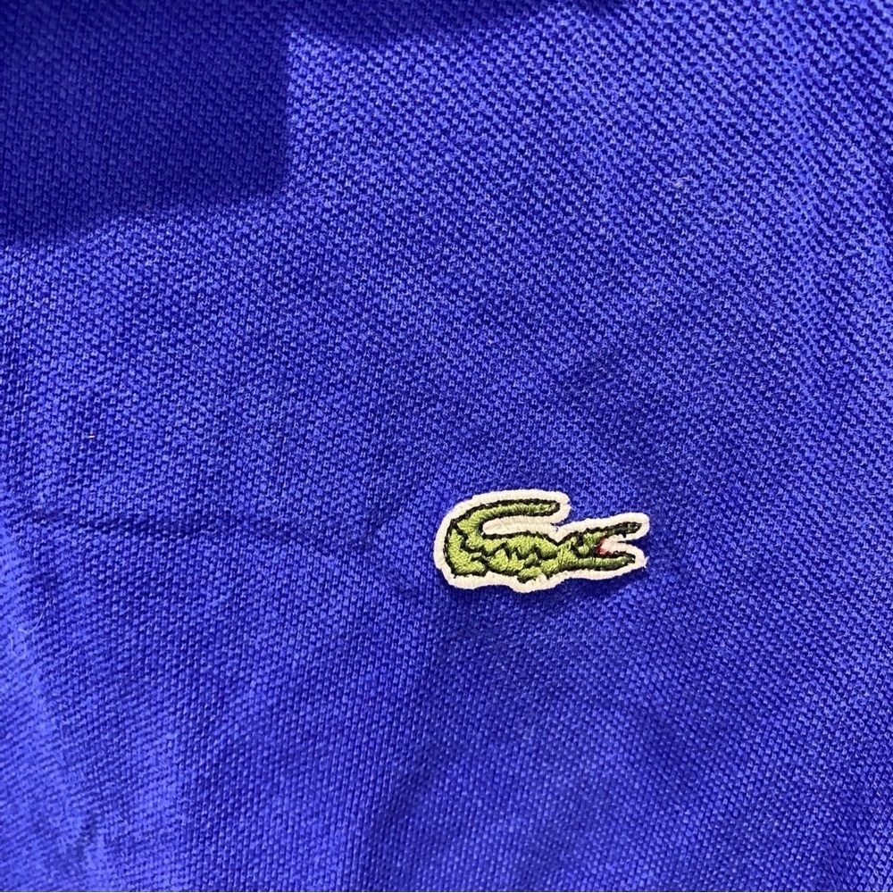 LACOSTE Mens Classic Fit Pique Polo Shirt Royal Blue Size 6 (L/XL) pique cotton - Picture 4 of 8